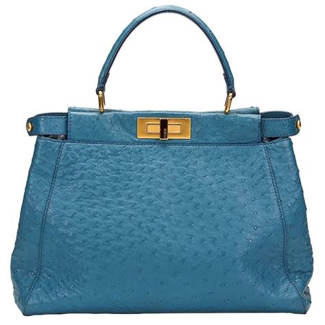 fendi bag red blue ostrich|Shop the Fendi Peekaboo Bag for Women .